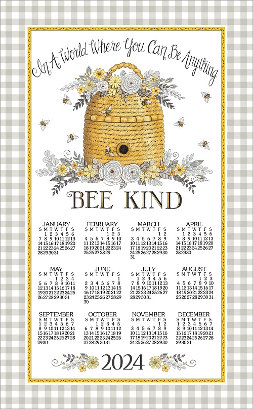 2024 NEW Calendar Towel (3458) 